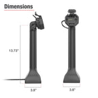 RAM-GDS-DOCK-D11-14-U3C:RAM-GDS-DOCK-D11-14-U3C_1:GDS® Uni-Conn™ Powered 14" Pedestal Dock with USB-C