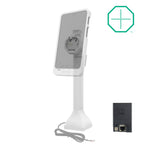 RAM-GDS-DOCK-D11-14-U3E-GRY:RAM-GDS-DOCK-D11-14-U3E-GRY_1:GDS® Uni-Conn™ Powered 14" Pedestal Dock with PoE - Gray