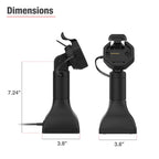 RAM-GDS-DOCK-D11-7-U3E:RAM-GDS-DOCK-D11-7-U3E_1:GDS® Uni-Conn™ Powered 7" Pedestal Dock with PoE