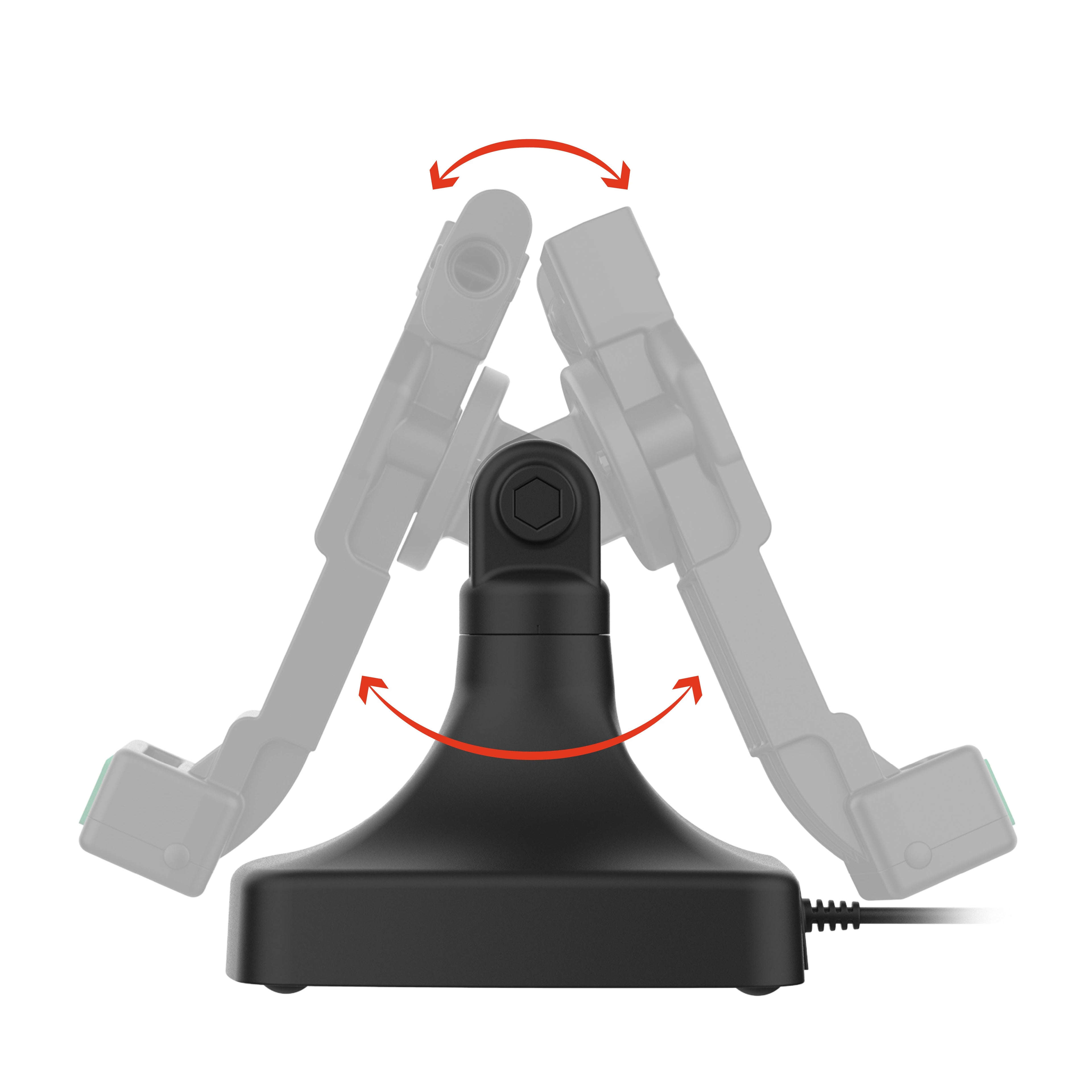 RAM-GDS-DOCK-D14-U4C-2A:RAM-GDS-DOCK-D14-U4C-2A_1:GDS® Uni-Conn™ Tilt & Swivel Dock with USB-C + Data