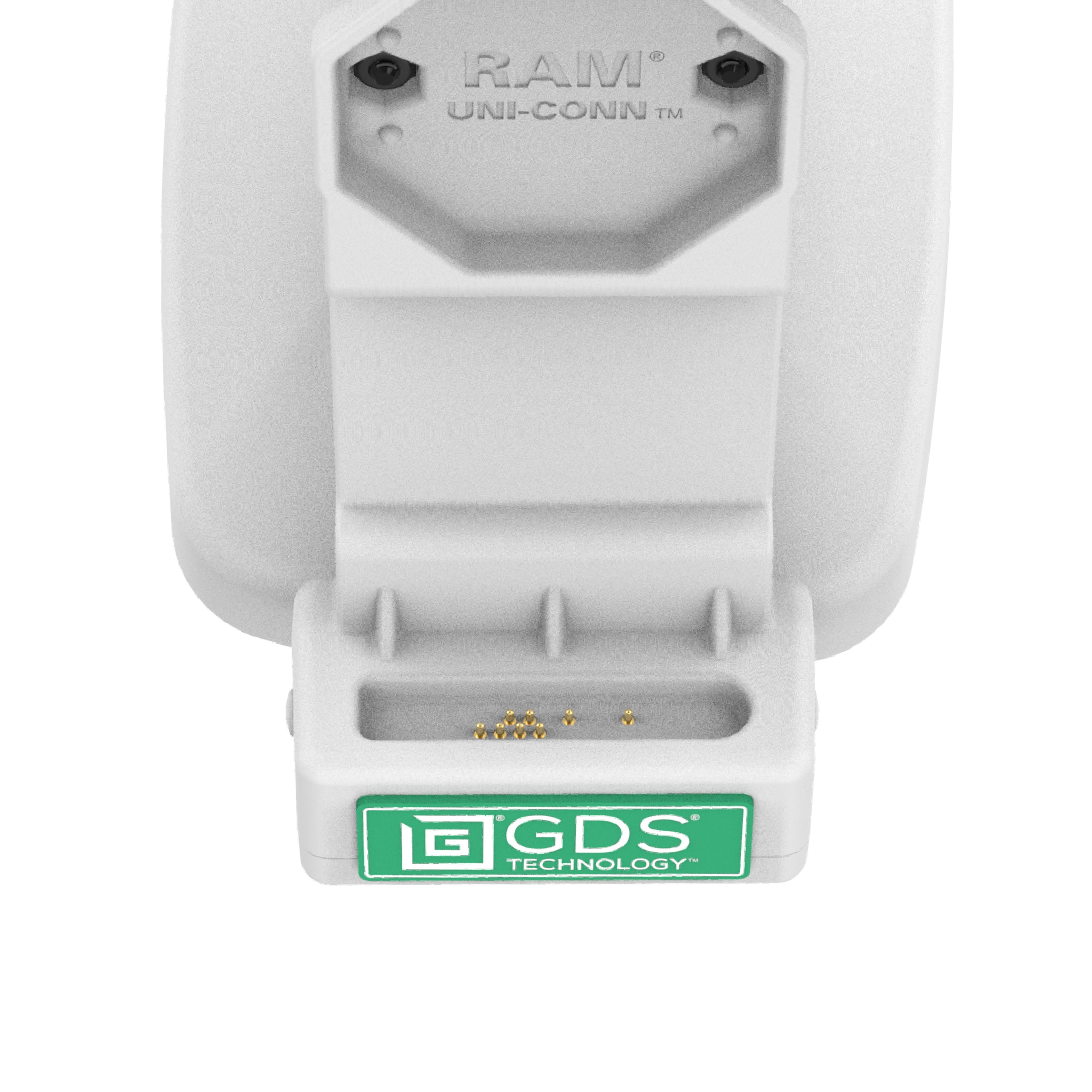 RAM-GDS-DOCK-D14-U4C-GRY:RAM-GDS-DOCK-D14-U4C-GRY_1:GDS® Uni-Conn™ Tilt & Swivel Dock with USB-C - Gray