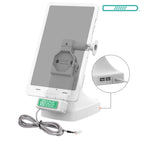 RAM-GDS-DOCK-D14-U4E-2A-GRY:RAM-GDS-DOCK-D14-U4E-2A-GRY_1:GDS® Uni-Conn™ Tilt & Swivel Dock with PoE + Data - Gray