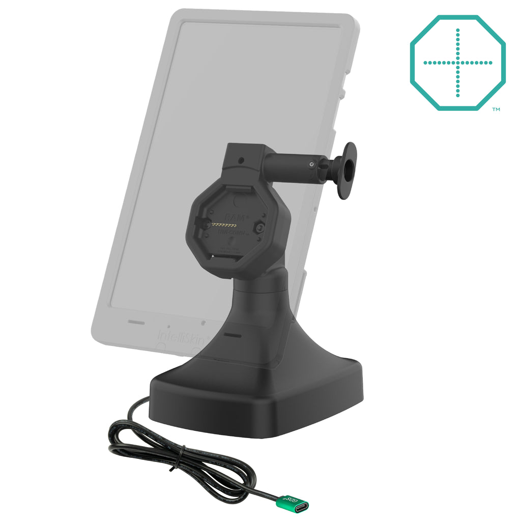 RAM-GDS-DOCK-D14-U5C:RAM-GDS-DOCK-D14-U5C_1:GDS® Uni-Conn™ Powered Tilt & Swivel Dock with USB-C