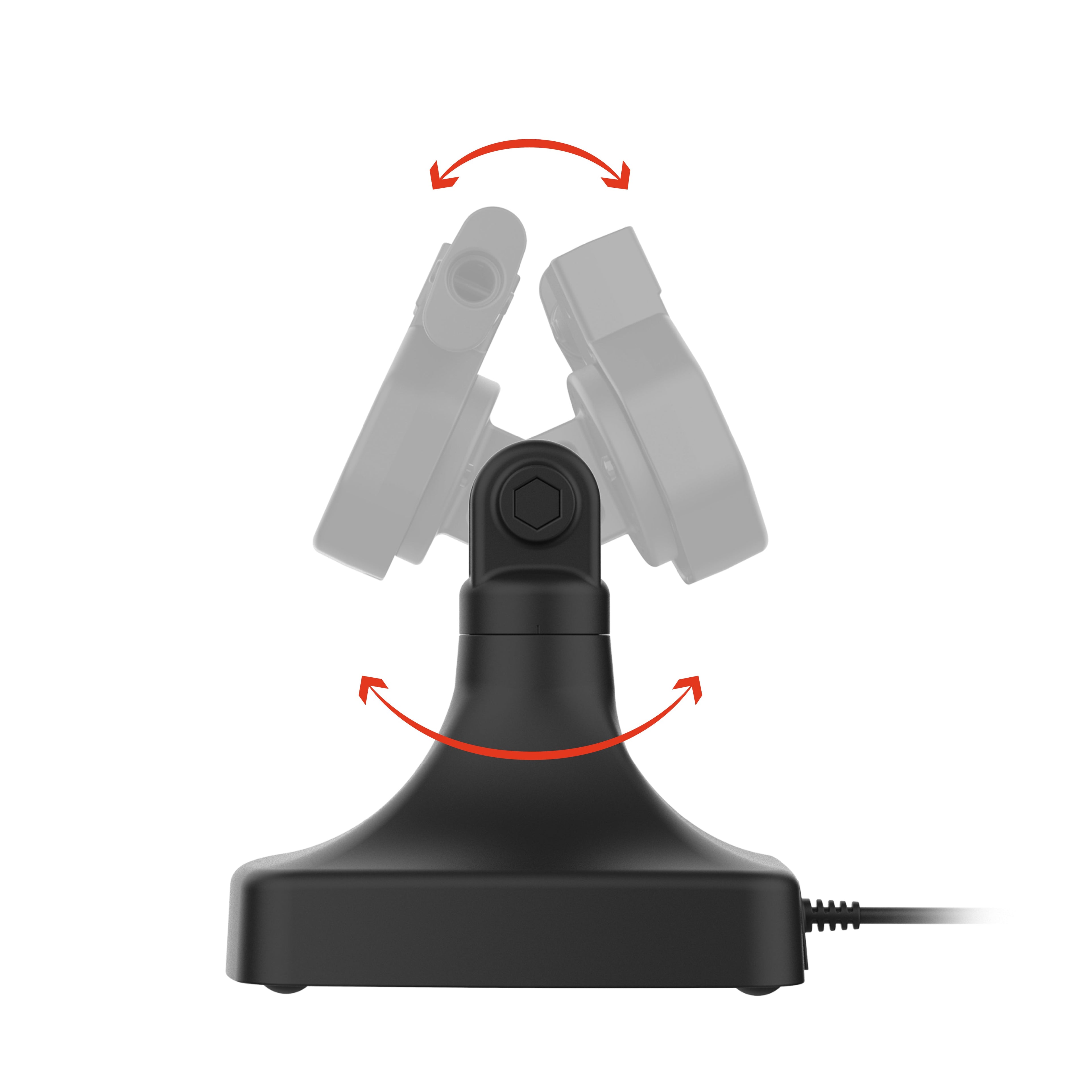 RAM-GDS-DOCK-D14-U5E:RAM-GDS-DOCK-D14-U5E_1:GDS® Uni-Conn™ Powered Tilt & Swivel Dock with PoE