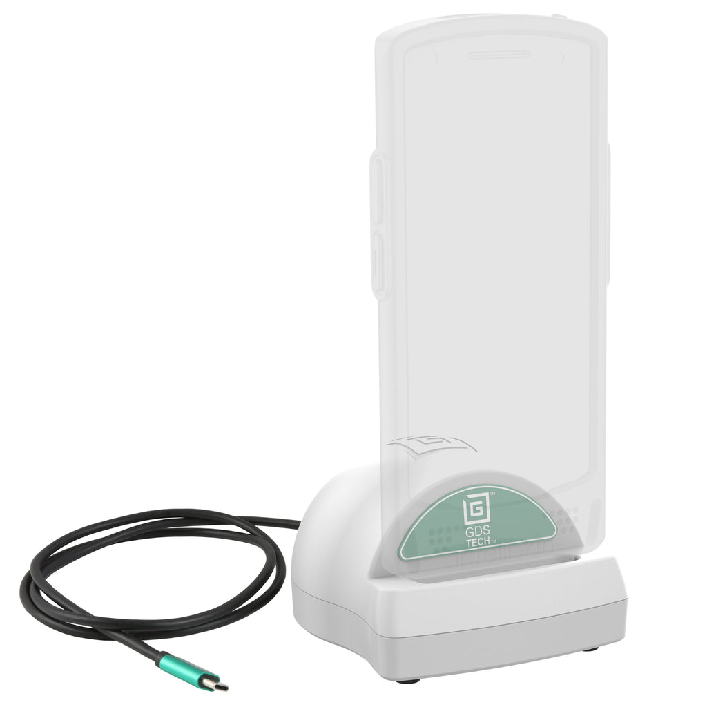 RAM-GDS-DOCK-D7U-GRY:RAM-GDS-DOCK-D7U-GRY_1:GDS® Desktop Dock with Power Delivery - Small Tablets & Phones - Gray