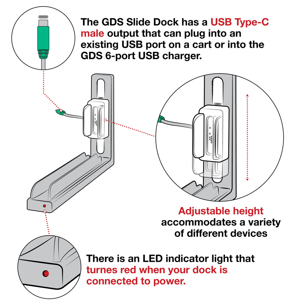 RAM-GDS-DOCK-G7-8-NGU:RAM-GDS-DOCK-G7-8-NGU_1:GDS® Slide Dock™ with Power Delivery & Drill Down Base