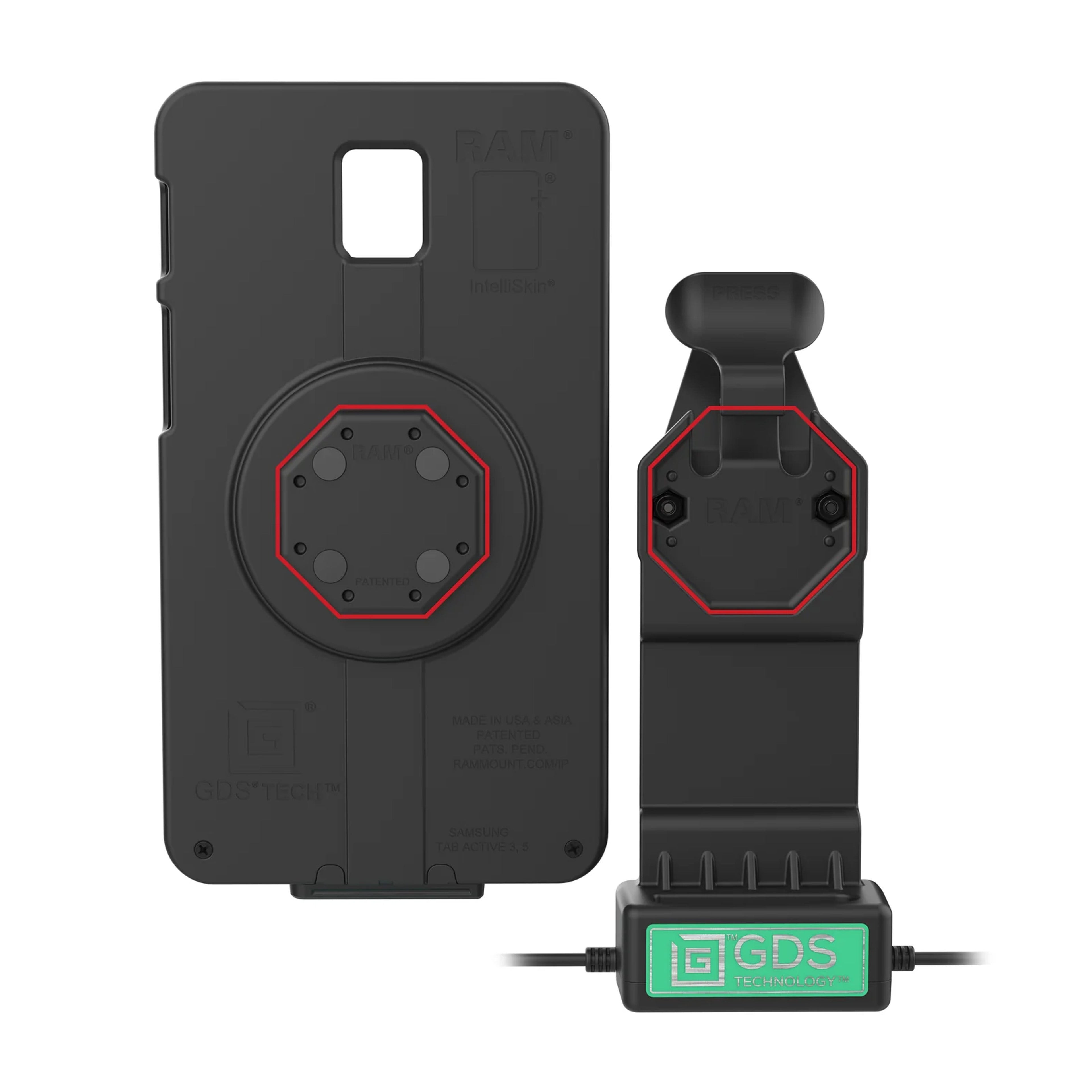RAM-GDS-DOCK-U1CP-RJ45AU:RAM-GDS-DOCK-U1CP-RJ45AU_1:GDS® Uni-Conn™ Dock + USB-A & RJ45 with Release Lever