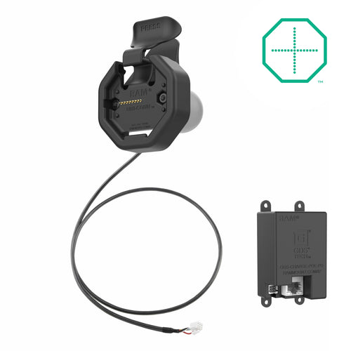 RAM-GDS-DOCK-U3EU:RAM-GDS-DOCK-U3EU_1:GDS® Uni-Conn™ Powered Snap-In Dock with PoE Adapter