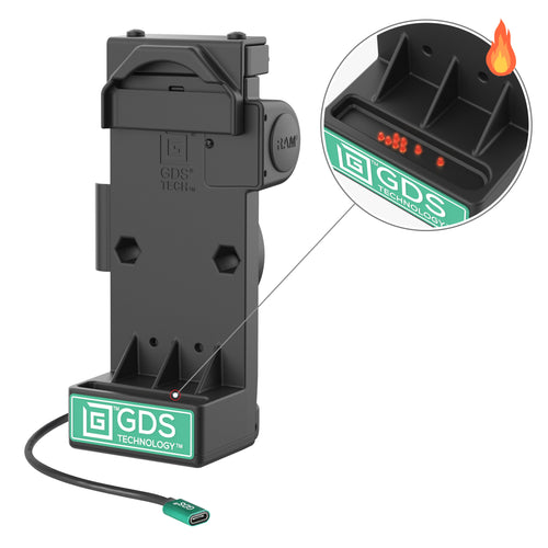 RAM-GDS-DOCK-V12-U1CPHU:RAM-GDS-DOCK-V12-U1CPHU_1:GDS® Uni-Conn™ Spring Loaded Powered Dock - Heated Pins
