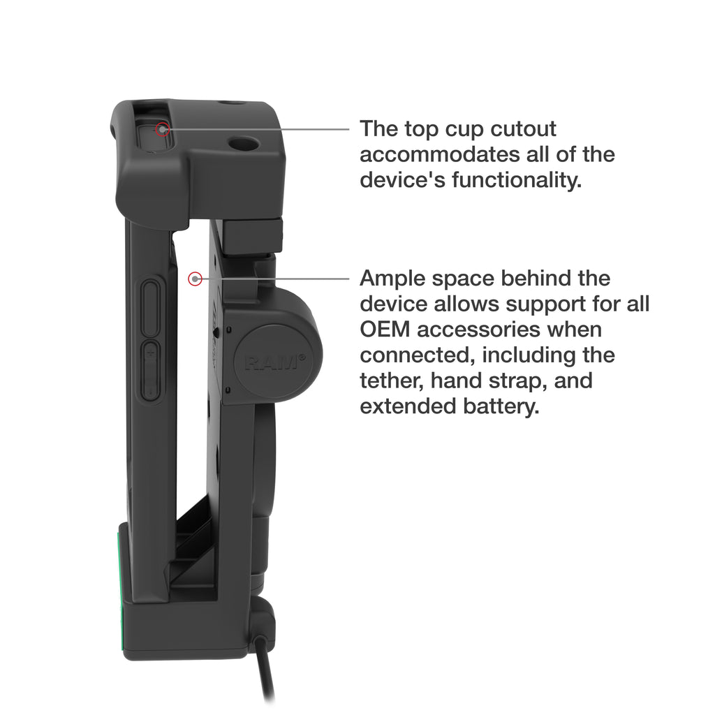 RAM-GDS-DOCK-V12-ZE16CPDU:RAM-GDS-DOCK-V12-ZE16CPDU_1:GDS® Powered Dock + USB-A for Zebra EC50/55
