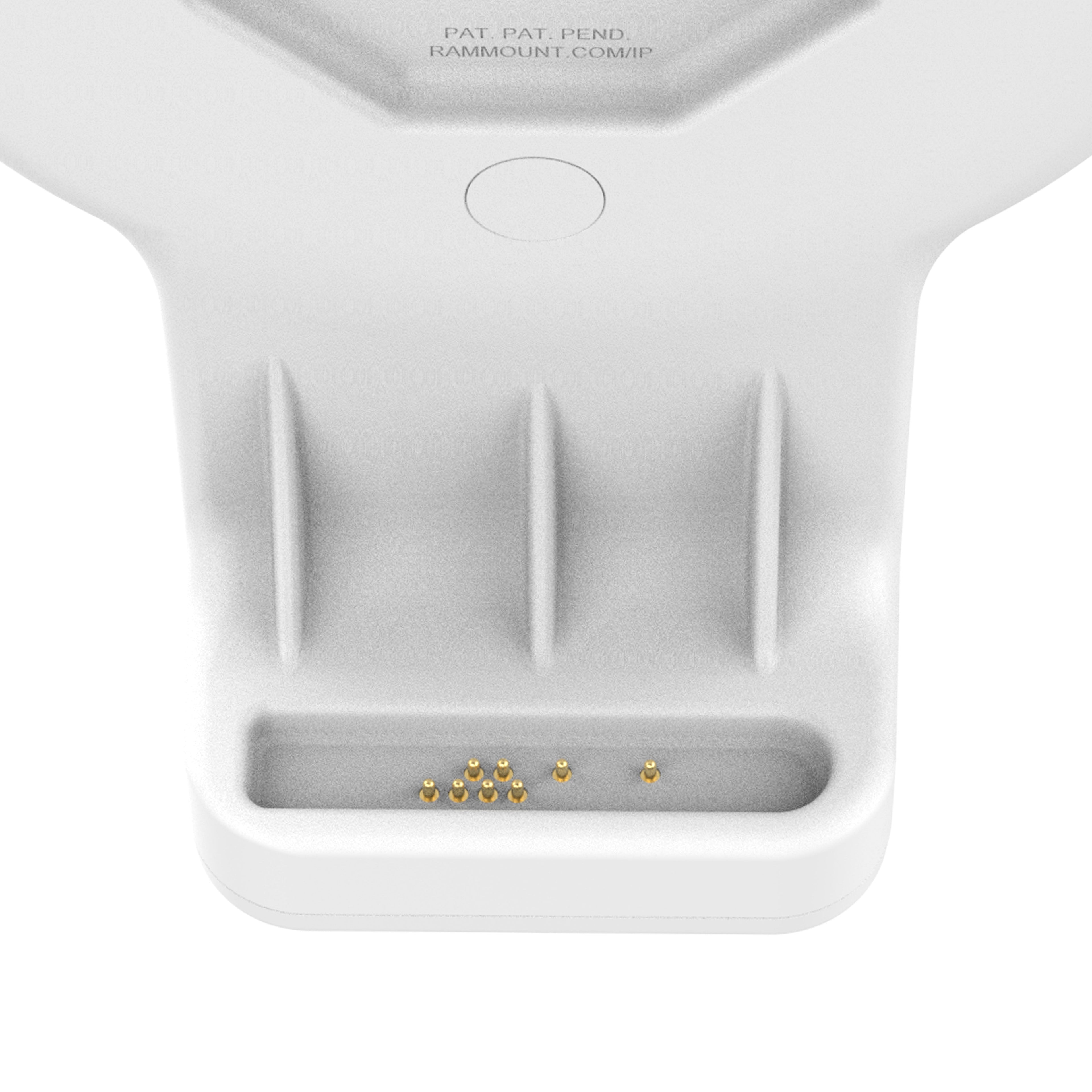 RAM-GDS-DOCK-W3-POE-GRY:RAM-GDS-DOCK-W3-POE-GRY_1:GDS® Uni-Conn™ Wall Dock with Magnetic Receiver & PoE - Gray