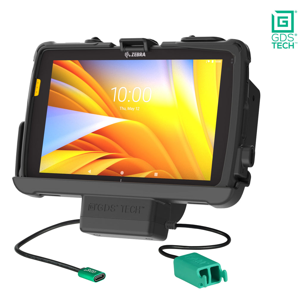 RAM-GDS-DOCK-ZE20PD2U:RAM-GDS-DOCK-ZE20PD2U_1:GDS® Power + Dual USB Dock for Zebra ET401 & ET4x 8" with IntelliSkin®