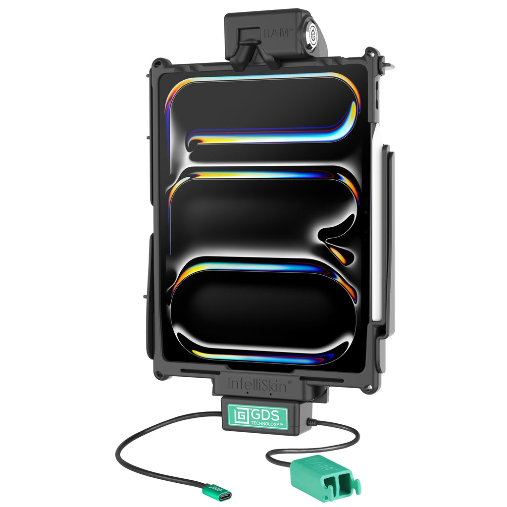 RAM-GDS-DOCKL-AP37CD2U:RAM-GDS-DOCKL-AP37CD2U_1:Locking GDS® Tough-Dock™ + Dual USB-A for iPad Pro 12.9, Pro 13 & Air 13