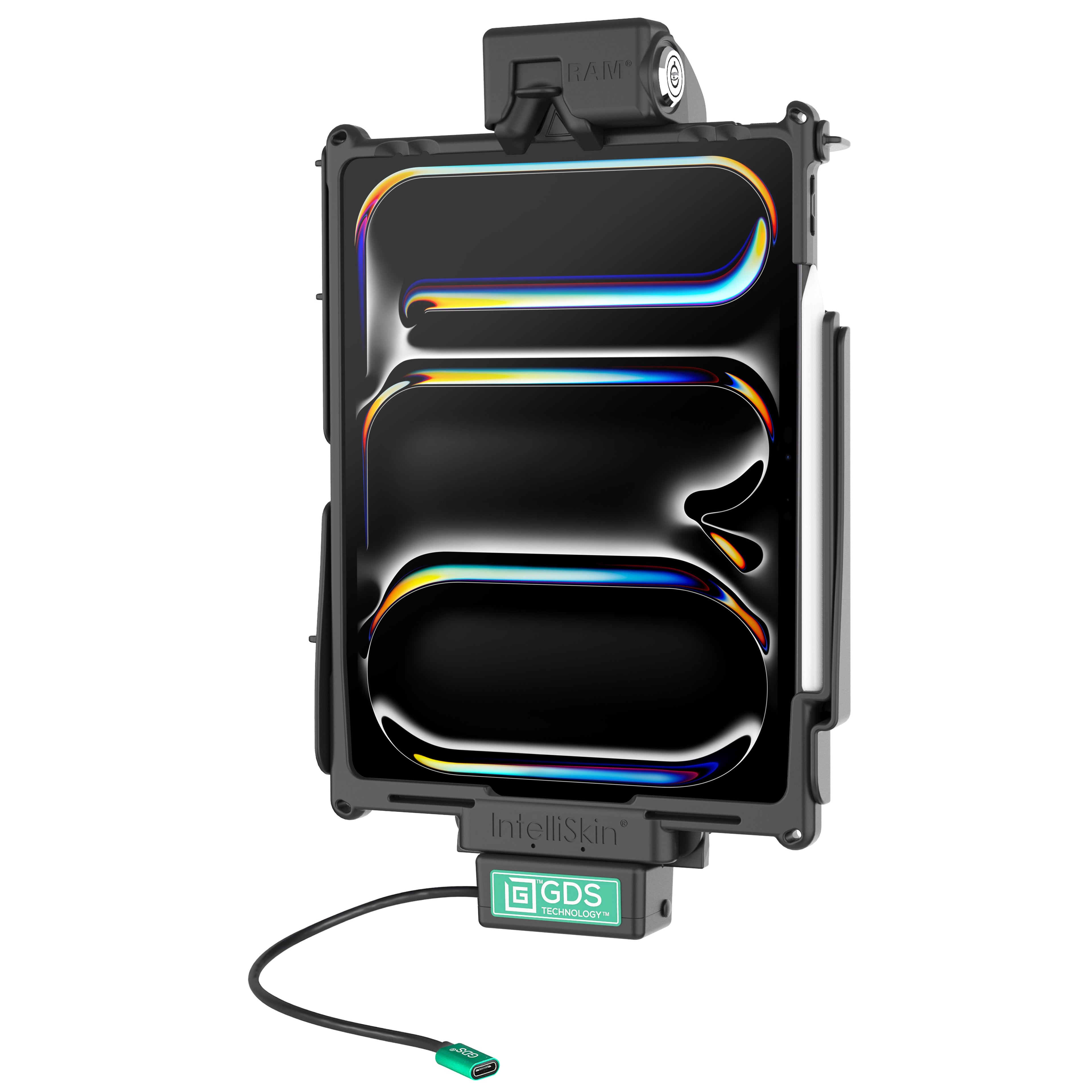 RAM-GDS-DOCKL-AP37CPU:RAM-GDS-DOCKL-AP37CPU_1:Locking GDS® Tough-Dock™ for iPad Pro 12.9 3rd - 6th, Pro 13 & Air 13