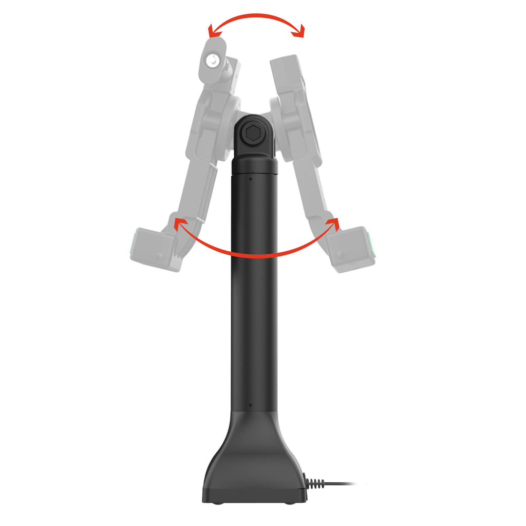 RAM-GDS-DOCKL-D11-14-U4E:RAM-GDS-DOCKL-D11-14-U4E_1:GDS® Uni-Conn™ 14" Locking Pedestal Dock with PoE
