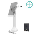 RAM-GDS-DOCKL-D11-14-U5E-GRY:RAM-GDS-DOCKL-D11-14-U5E-GRY_1:GDS® Uni-Conn™ Powered 14" Locking Pedestal Dock with PoE - Gray