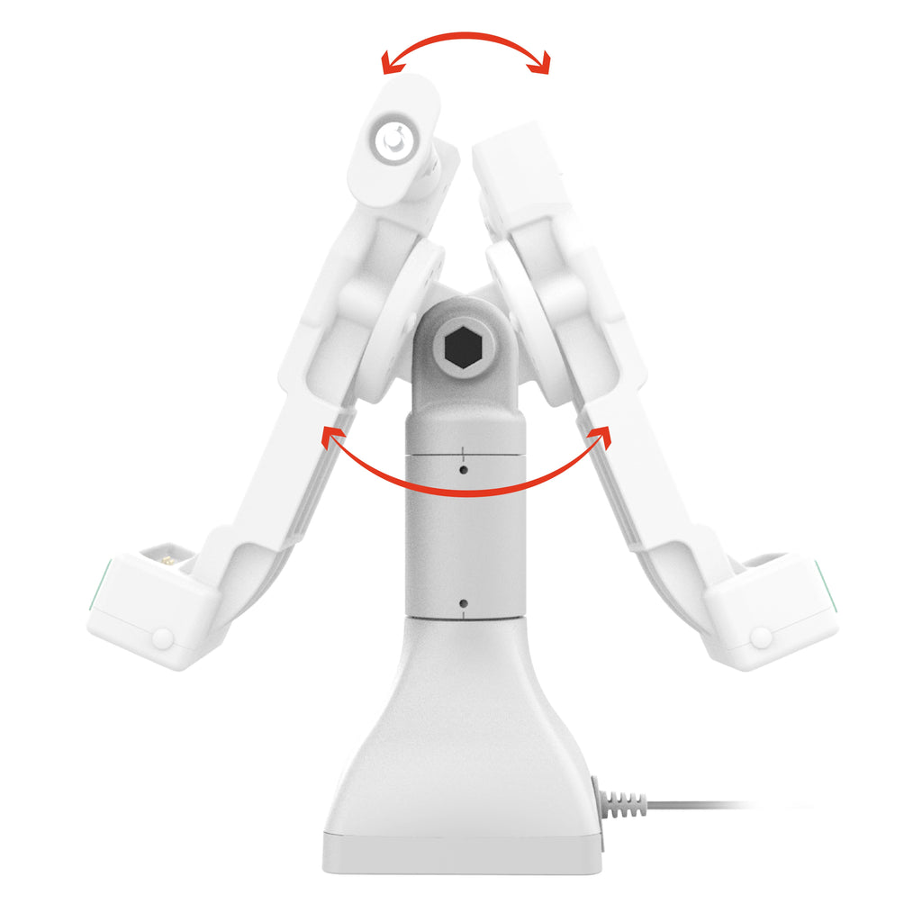RAM-GDS-DOCKL-D11-7-U4C-GRY:RAM-GDS-DOCKL-D11-7-U4C-GRY_1:GDS® Uni-Conn™ 7" Locking Pedestal Dock with USB-C - Gray