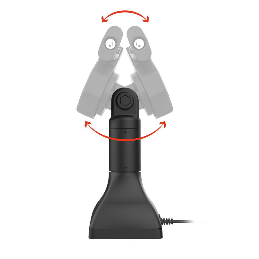 RAM-GDS-DOCKL-D11-7-U5E:RAM-GDS-DOCKL-D11-7-U5E_1:GDS® Uni-Conn™ Powered 7" Locking Pedestal Dock with PoE