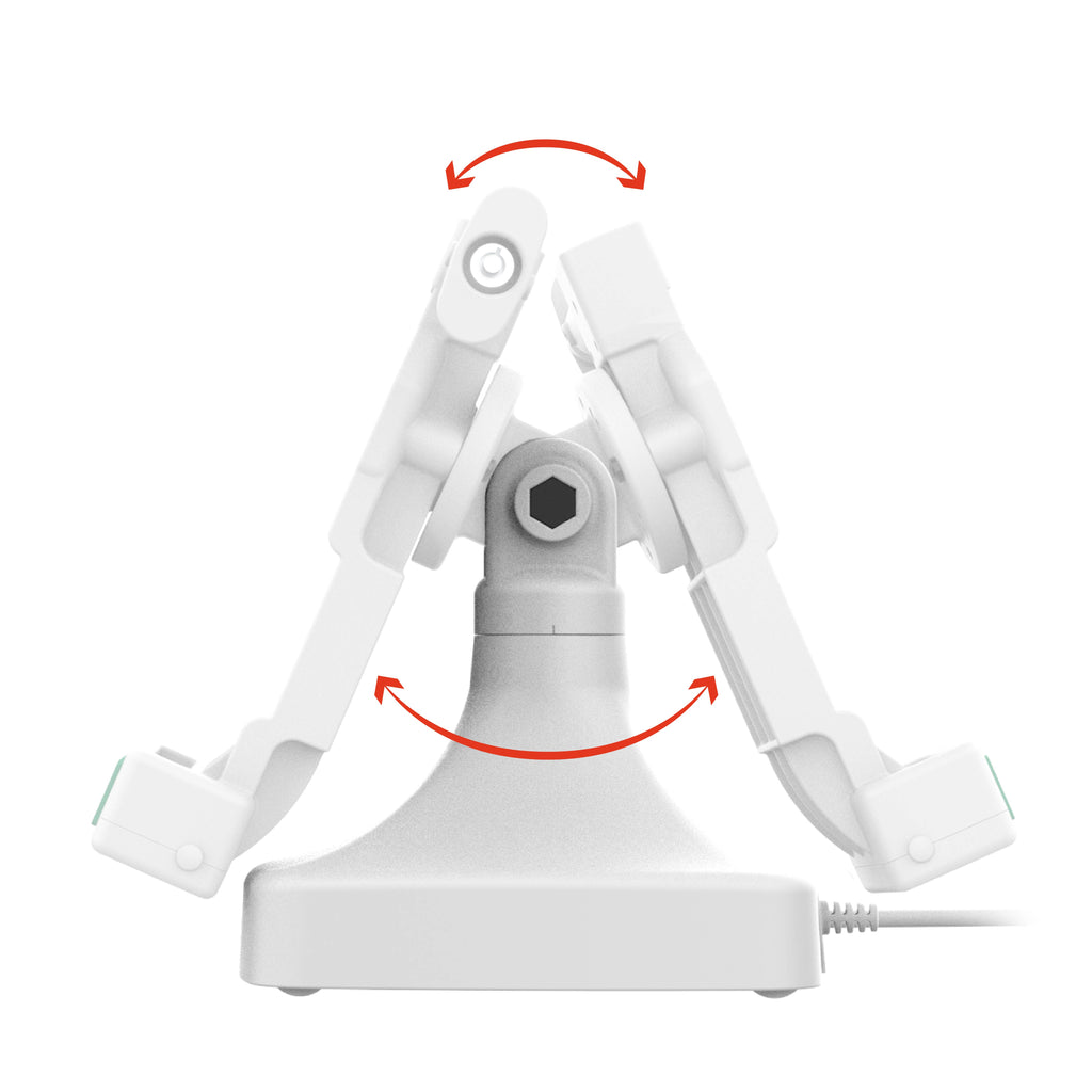 RAM-GDS-DOCKL-D14-U4C-GRY:RAM-GDS-DOCKL-D14-U4C-GRY_1:GDS® Uni-Conn™ Locking Tilt & Swivel Dock with USB-C - Gray