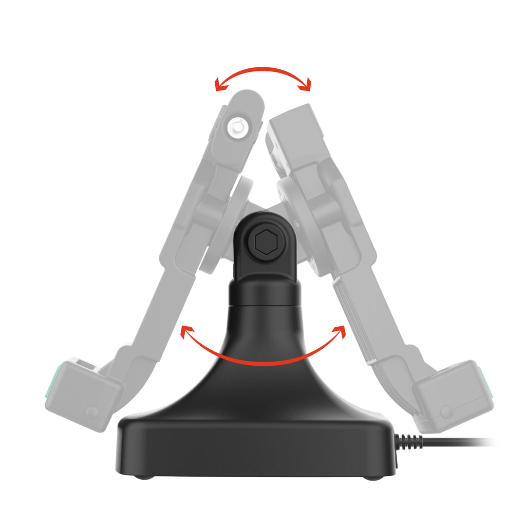 RAM-GDS-DOCKL-D14-U4C:RAM-GDS-DOCKL-D14-U4C_1:GDS® Uni-Conn™ Locking Tilt & Swivel Dock with USB-C