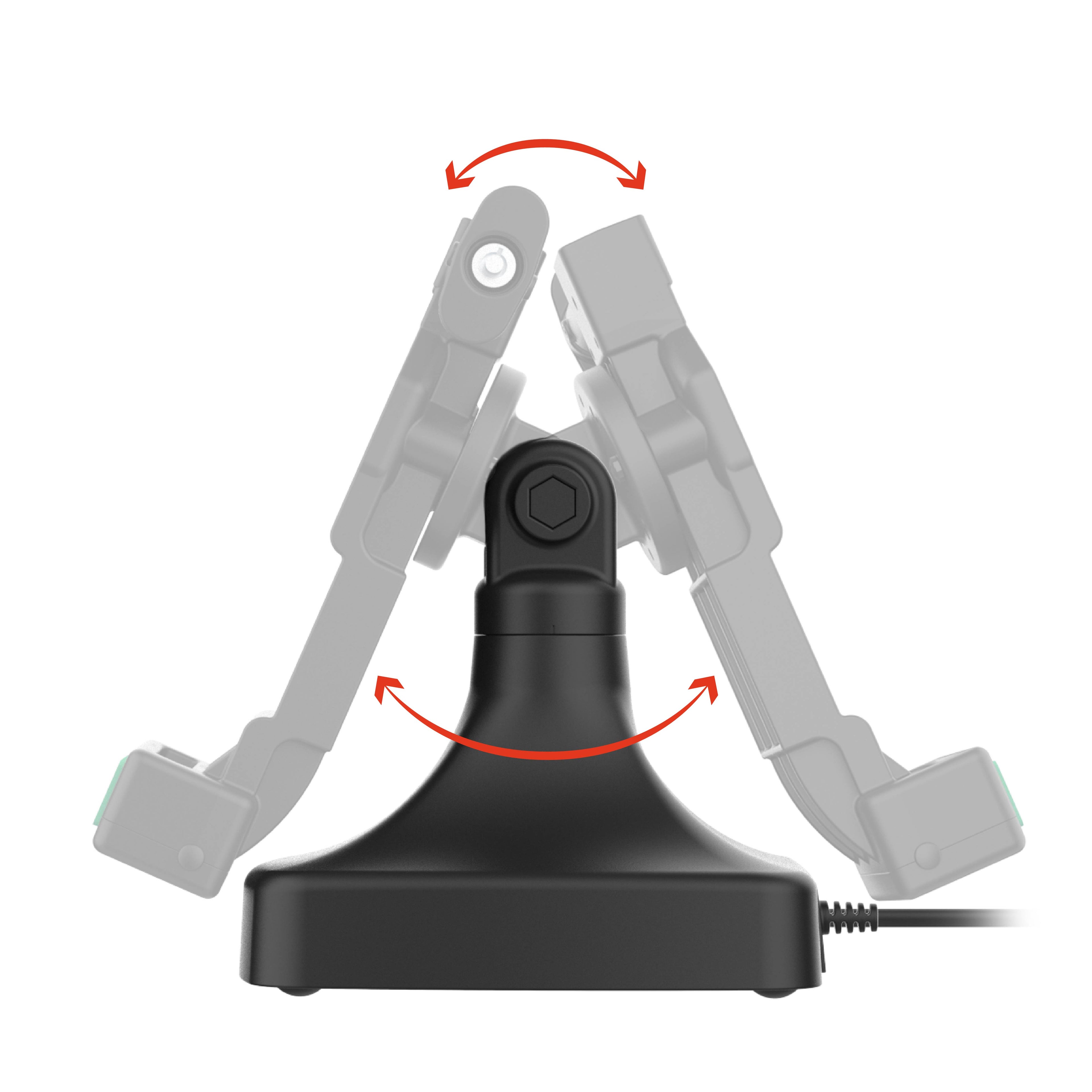 RAM-GDS-DOCKL-D14-U4C:RAM-GDS-DOCKL-D14-U4C_1:GDS® Uni-Conn™ Locking Tilt & Swivel Dock with USB-C