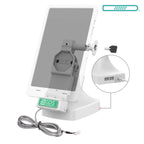 RAM-GDS-DOCKL-D14-U4E-2A-GRY:RAM-GDS-DOCKL-D14-U4E-2A-GRY_1:GDS® Uni-Conn™ Locking Tilt & Swivel Dock with PoE + Data - Gray
