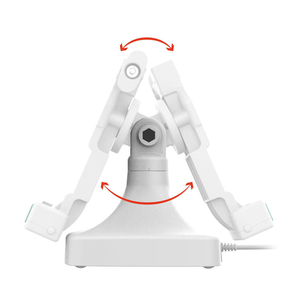 RAM-GDS-DOCKL-D14-U4E-GRY:RAM-GDS-DOCKL-D14-U4E-GRY_1:GDS® Uni-Conn™ Locking Tilt & Swivel Dock with PoE - Gray