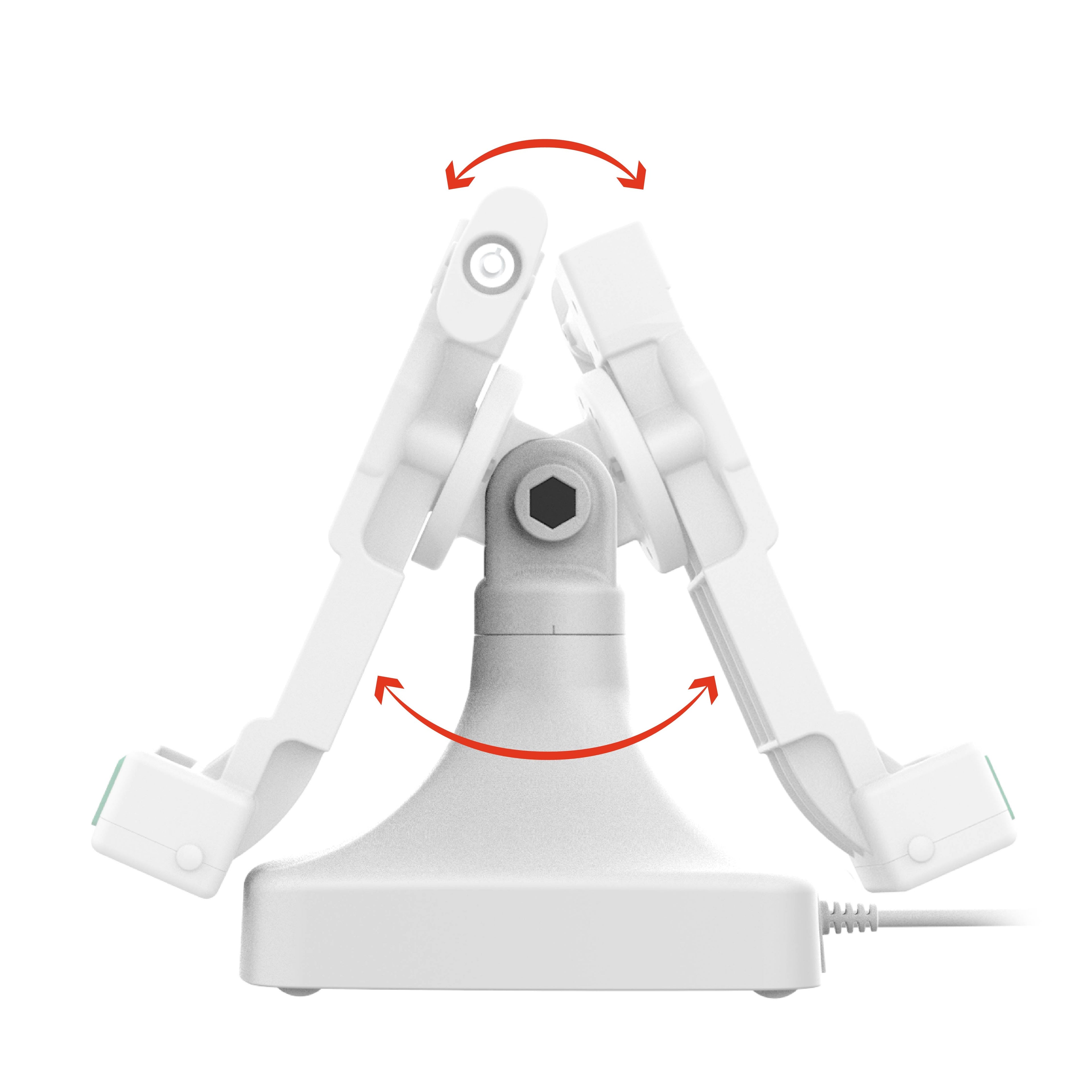 RAM-GDS-DOCKL-D14-U4E-GRY:RAM-GDS-DOCKL-D14-U4E-GRY_1:GDS® Uni-Conn™ Locking Tilt & Swivel Dock with PoE - Gray