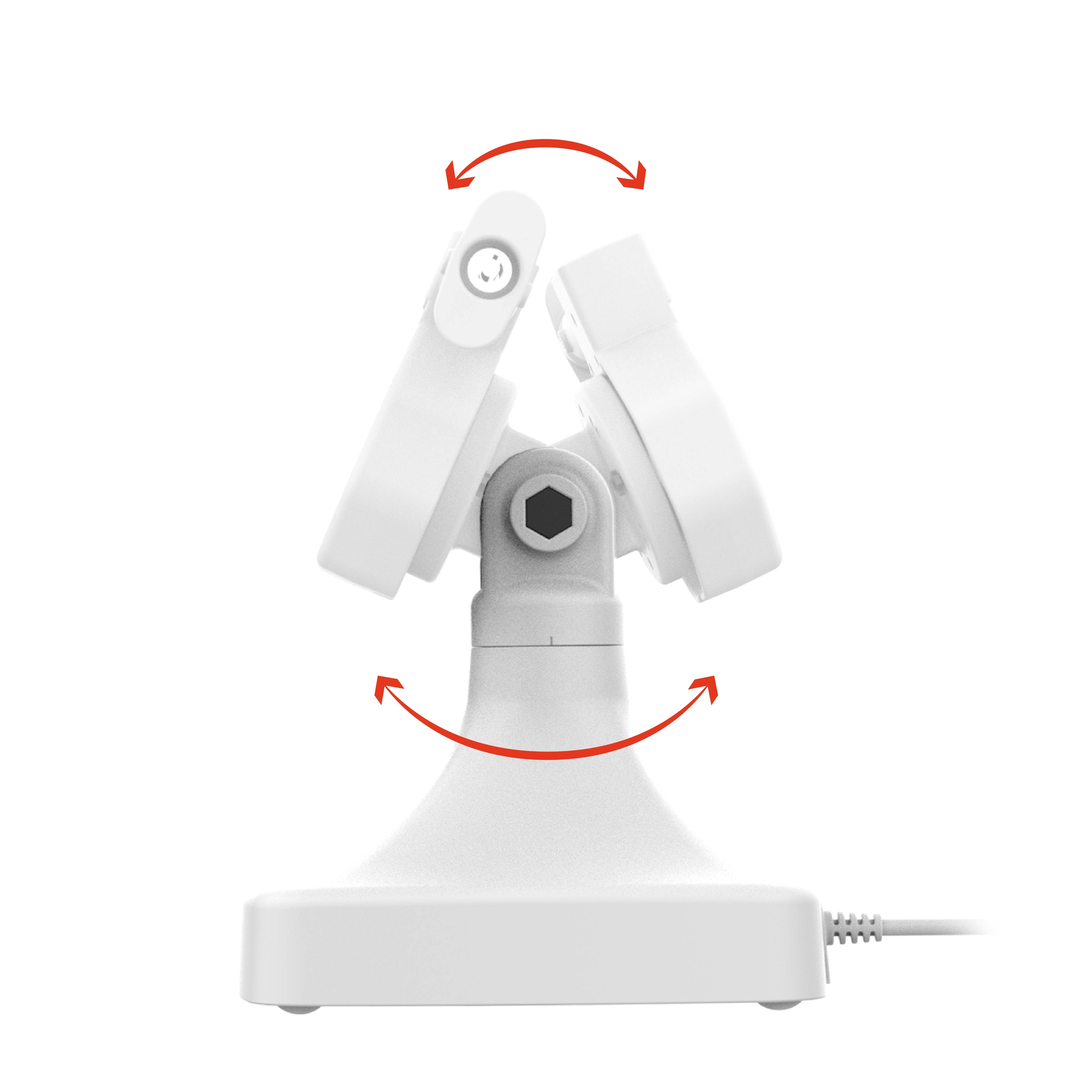 RAM-GDS-DOCKL-D14-U5C-GRY:RAM-GDS-DOCKL-D14-U5C-GRY_1:GDS® Uni-Conn™ Powered Locking Tilt & Swivel Dock with USB-C - Gray