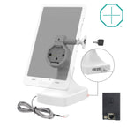 RAM-GDS-DOCKL-D14-U5E-2A-GRY:RAM-GDS-DOCKL-D14-U5E-2A-GRY_1:GDS® Uni-Conn™ Powered Locking Tilt & Swivel Dock with PoE + D...