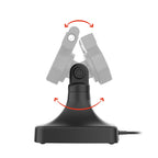 RAM-GDS-DOCKL-D14-U5E-2A:RAM-GDS-DOCKL-D14-U5E-2A_1:GDS® Uni-Conn™ Powered Locking Tilt & Swivel Dock with PoE + Data