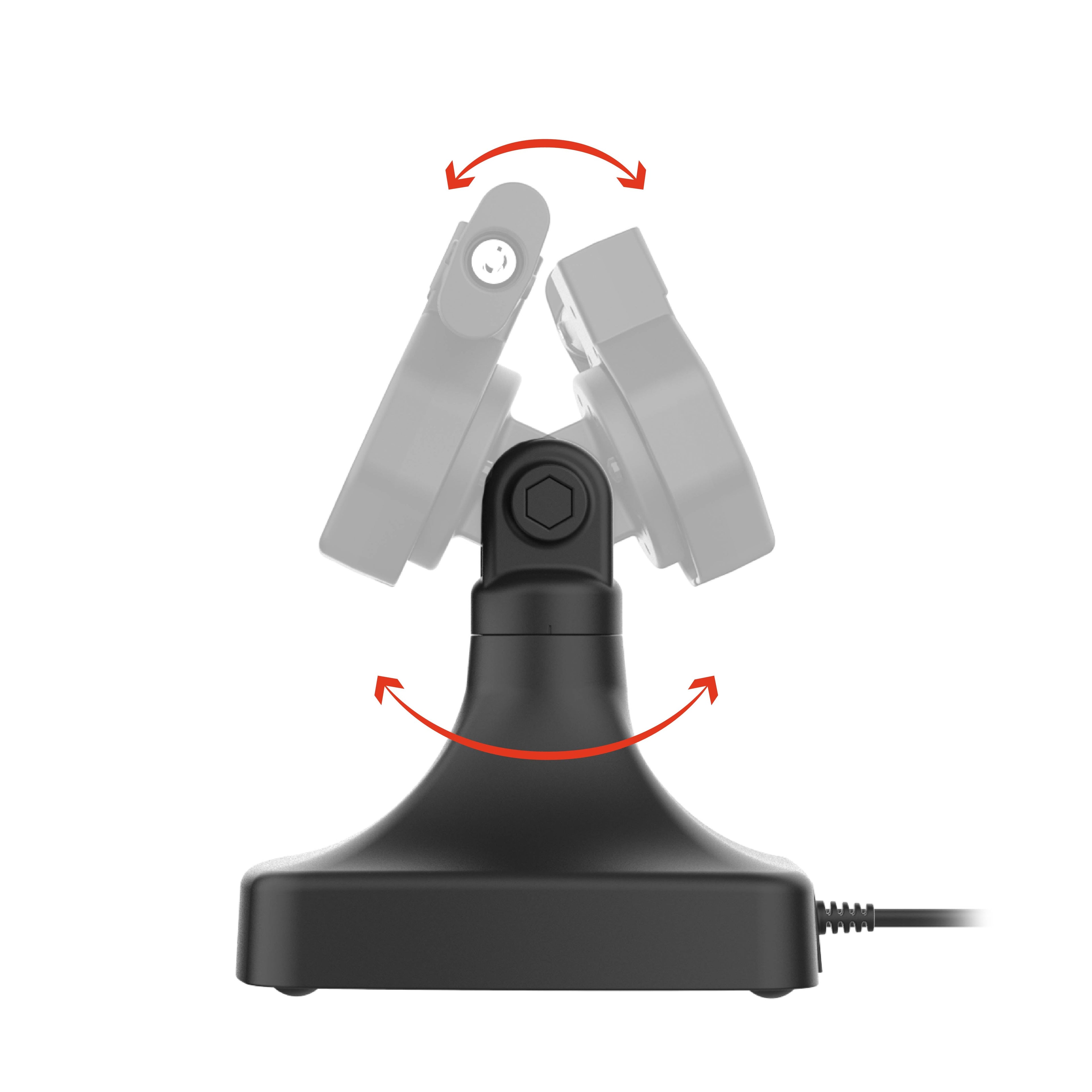RAM-GDS-DOCKL-D14-U5E-2A:RAM-GDS-DOCKL-D14-U5E-2A_1:GDS® Uni-Conn™ Powered Locking Tilt & Swivel Dock with PoE + Data