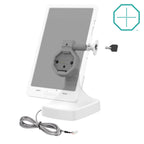 RAM-GDS-DOCKL-D14-U5E-GRY:RAM-GDS-DOCKL-D14-U5E-GRY_1:GDS® Uni-Conn™ Powered Locking Tilt & Swivel Dock with PoE - Gray