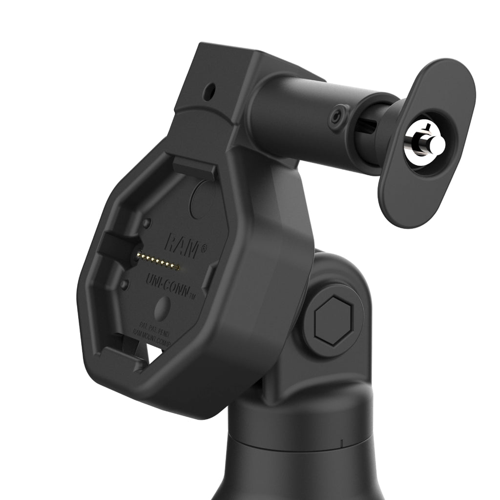 RAM-GDS-DOCKL-D14-U5E:RAM-GDS-DOCKL-D14-U5E_1:GDS® Uni-Conn™ Powered Locking Tilt & Swivel Dock with PoE