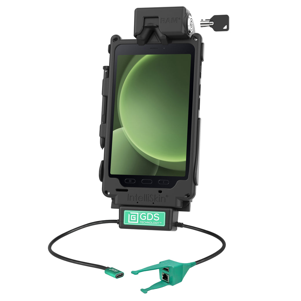 RAM-GDS-DOCKL-SAM62C-RJ45AU:RAM-GDS-DOCKL-SAM62C-RJ45AU_1:Locking GDS® Tough-Dock™ + USB-A & RJ45 Data for Tab Active5 & 3