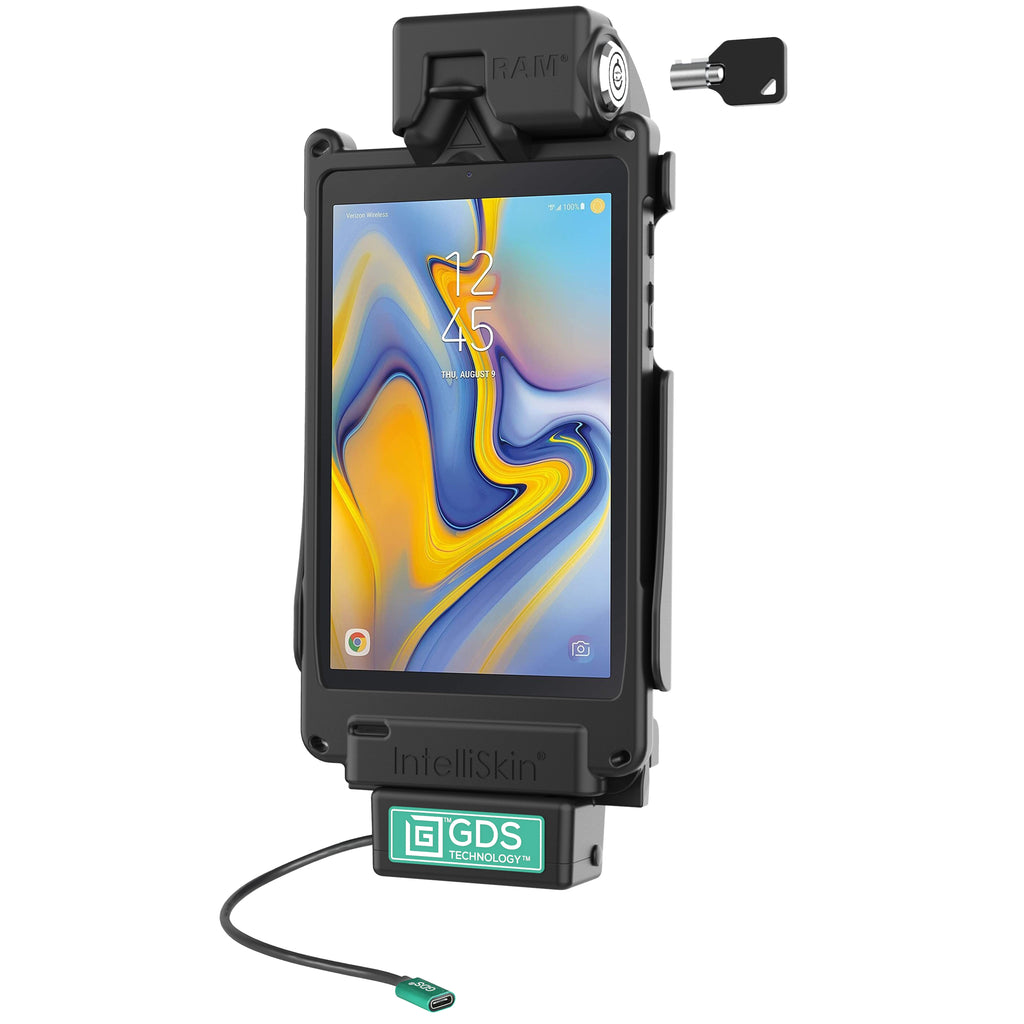 RAM-GDS-DOCKL-SAM63CPU:RAM-GDS-DOCKL-SAM63CPU_1:Locking GDS® Tough-Dock™ for Samsung Tab A 8.0 (2018) SM-T387