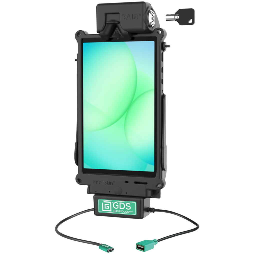 RAM-GDS-DOCKL-SAM80CDU:RAM-GDS-DOCKL-SAM80CDU_1:Locking GDS® Tough-Dock™ + Single USB-A for Samsung Tab A9 & A7 Lite