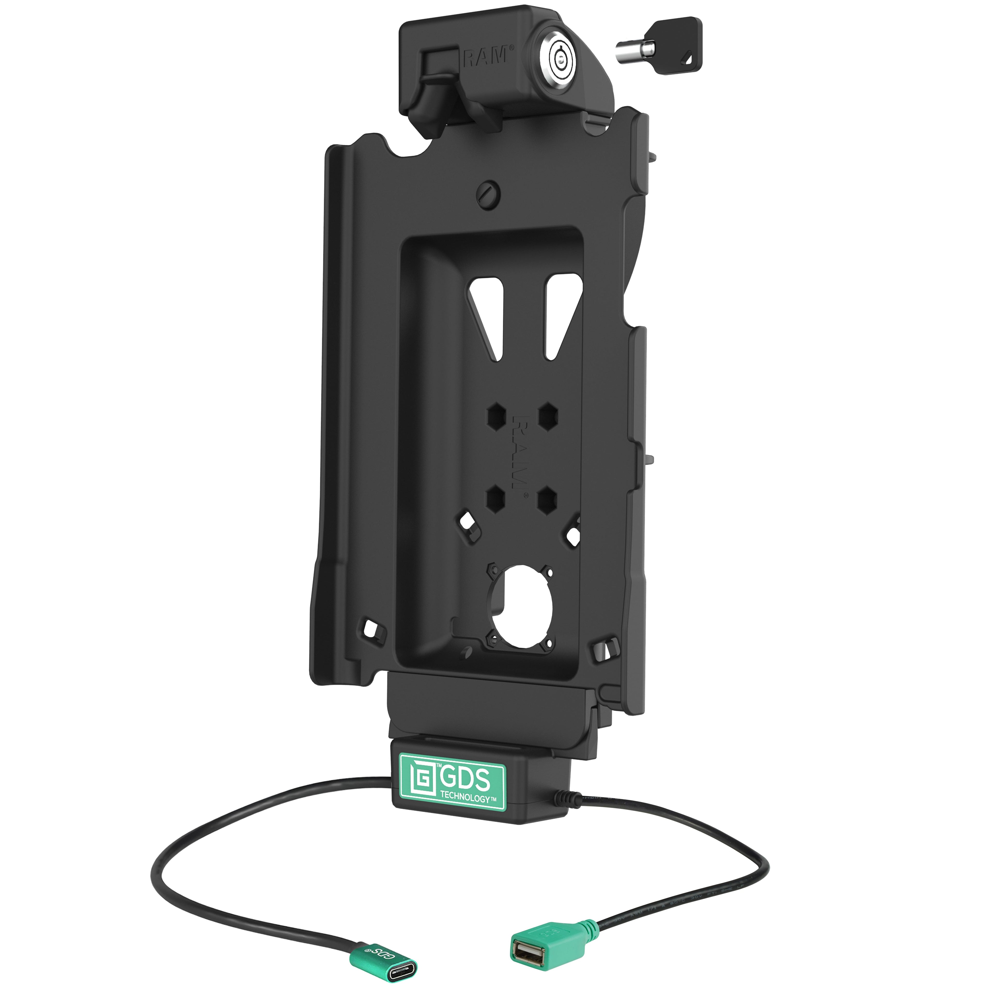 RAM-GDS-DOCKL-SAM88CDU:RAM-GDS-DOCKL-SAM88CDU_1:Locking GDS® Tough-Dock™ + Single USB-A for Samsung Tab A9+