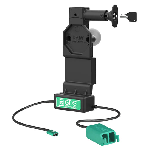 RAM-GDS-DOCKL-U4CD2U:RAM-GDS-DOCKL-U4CD2U_1:GDS® Uni-Conn™ Locking Dock + Dual USB-A with Release Button