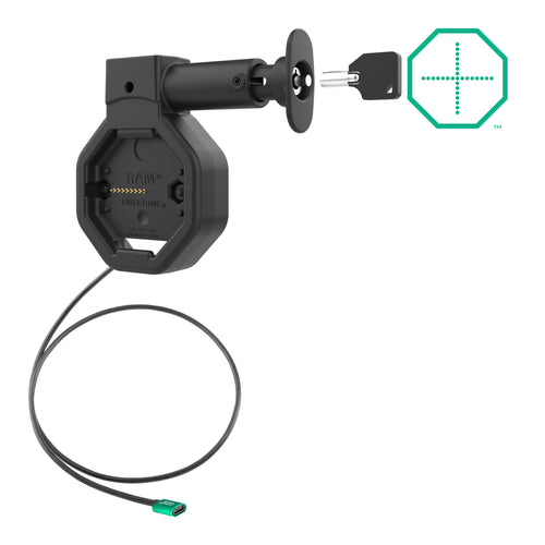 RAM-GDS-DOCKL-U5CPU:RAM-GDS-DOCKL-U5CPU_1:GDS® Uni-Conn™ Powered Locking USB-C Dock with Release Button