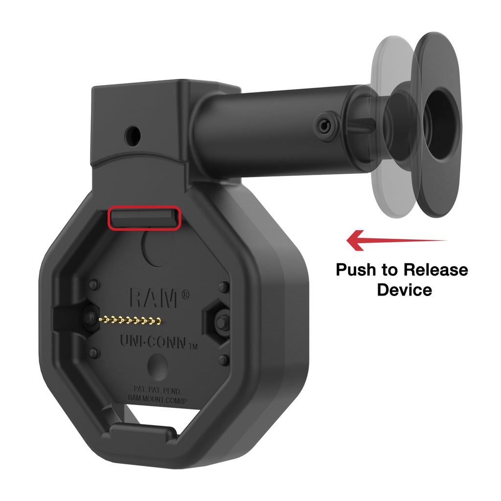 RAM-GDS-DOCKL-U5CPU:RAM-GDS-DOCKL-U5CPU_1:GDS® Uni-Conn™ Powered Locking USB-C Dock with Release Button