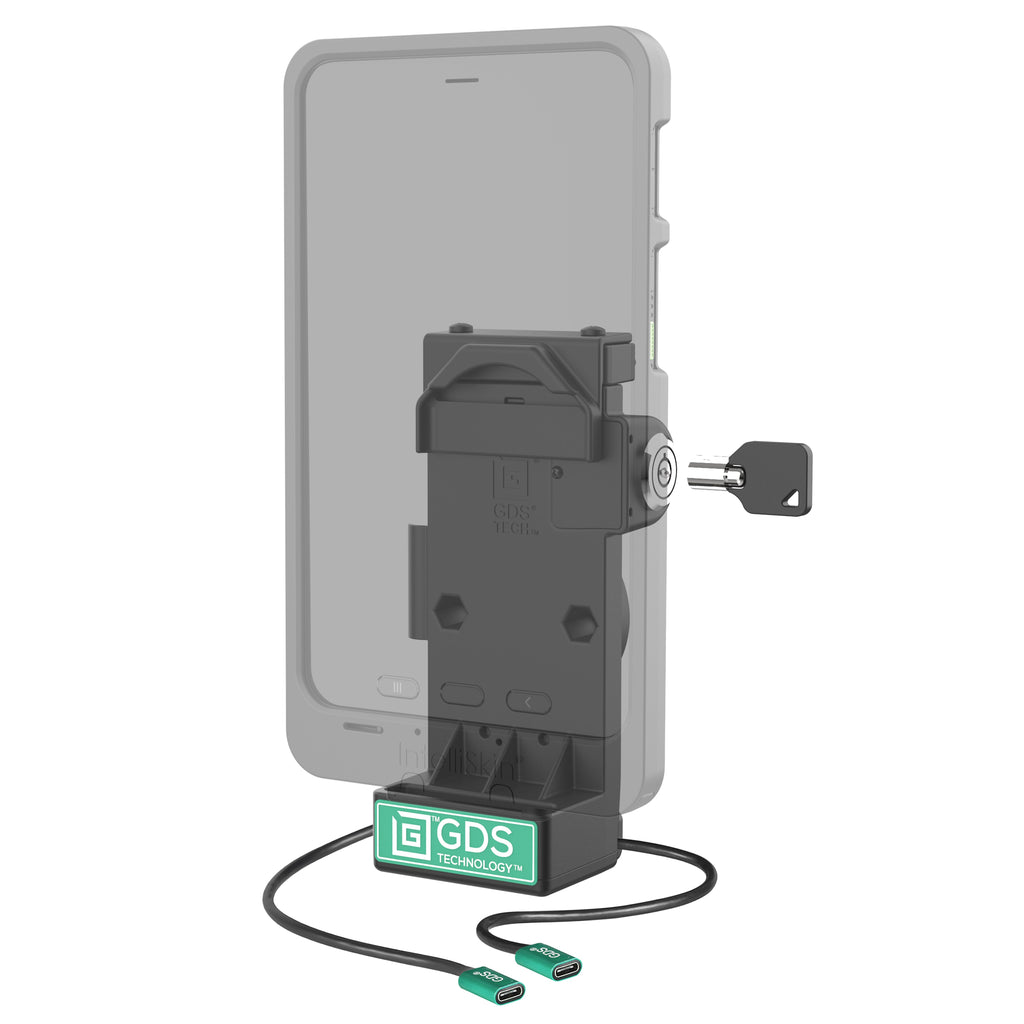 RAM-GDS-DOCKL-V12-U1CP-CU:RAM-GDS-DOCKL-V12-U1CP-CU_1:GDS® Uni-Conn™ Locking Spring Loaded Power + Single USB-C Dock