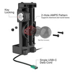 RAM-GDS-DOCKL-V12-U1CP-CU:RAM-GDS-DOCKL-V12-U1CP-CU_1:GDS® Uni-Conn™ Locking Spring Loaded Power + Single USB-C Dock