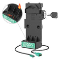 RAM-GDS-DOCKL-V12-U1CPDHU:RAM-GDS-DOCKL-V12-U1CPDHU_1:GDS® Uni-Conn™ Locking Spring Loaded Power + USB-A Dock - Heated Pins