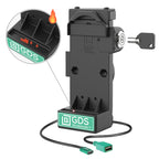 RAM-GDS-DOCKL-V12-U1CPDHU:RAM-GDS-DOCKL-V12-U1CPDHU_1:GDS® Uni-Conn™ Locking Spring Loaded Power + USB-A Dock - Heated Pins