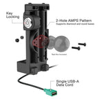RAM-GDS-DOCKL-V12-U1CPDHU:RAM-GDS-DOCKL-V12-U1CPDHU_1:GDS® Uni-Conn™ Locking Spring Loaded Power + USB-A Dock - Heated Pins