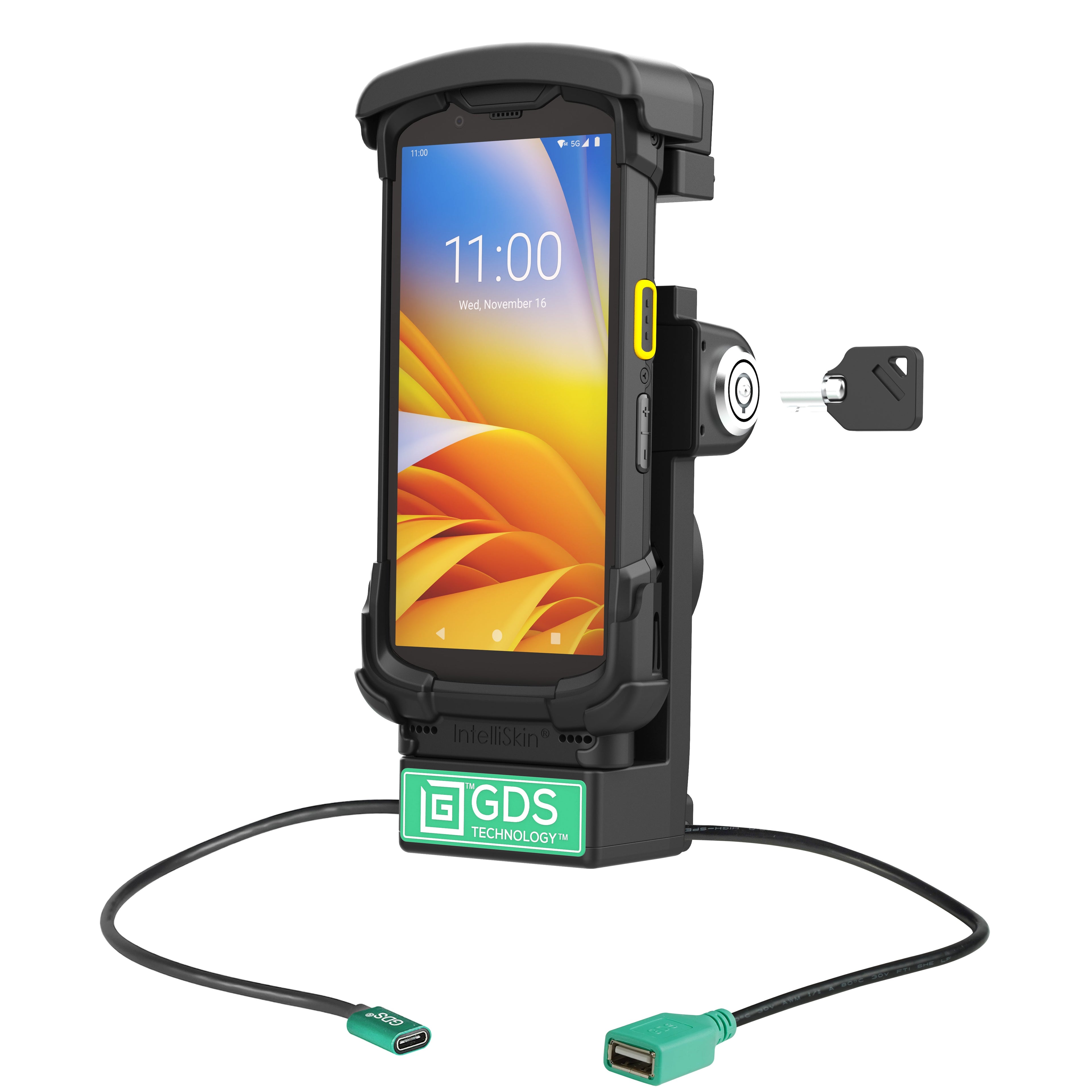 RAM-GDS-DOCKL-V12-ZE35CPDU:RAM-GDS-DOCKL-V12-ZE35CPDU_1:GDS® Locking Powered Dock + USB-A for Zebra TC73/78