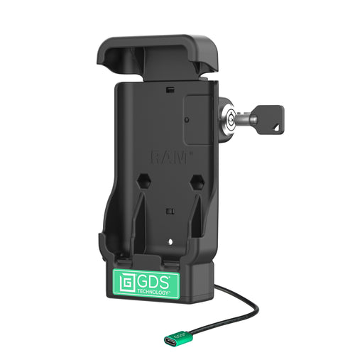 RAM-GDS-DOCKL-V15-SAM103U:RAM-GDS-DOCKL-V15-SAM103U_1:GDS® Locking Vehicle Dock for Samsung Galaxy S25 Ultra with IntelliS...