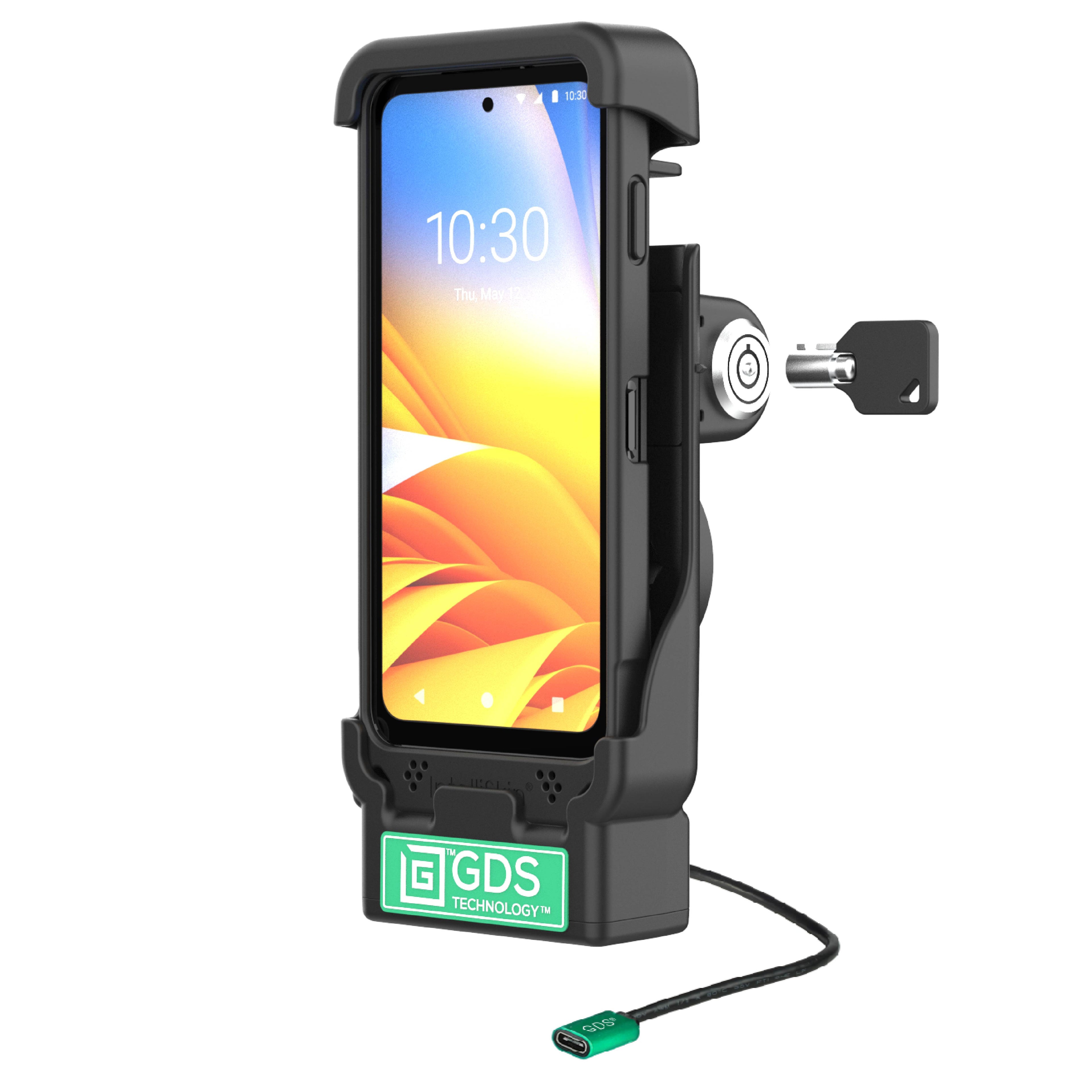 RAM-GDS-DOCKL-V15-ZE37U:RAM-GDS-DOCKL-V15-ZE37U_1:GDS® Vehicle Dock for Zebra EM45 with IntelliSkin®