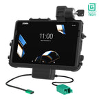 RAM-GDS-DOCKL-ZE47PD2U:RAM-GDS-DOCKL-ZE47PD2U_1:Locking GDS® Thin-Dock + Dual USB for Zebra ET401 10" with IntelliSkin®
